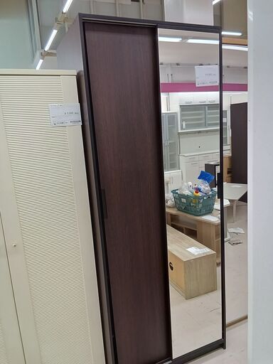★ジモティ割あり★  ワードローブ ダークブラウン W79.5×D62×H202 クリーニング済み TC3597