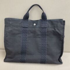HERMES エルメス エールラインMM キャンバス トート ハンドバッグ
