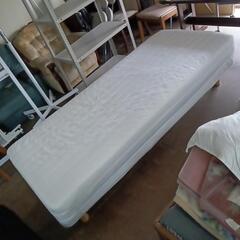 MUJI 脚付マットレス 高密度ポケットコイル セミシングル スチール