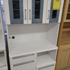 J7151 内田工芸 レンジボード 食器棚 ホワイト クリーニング済 