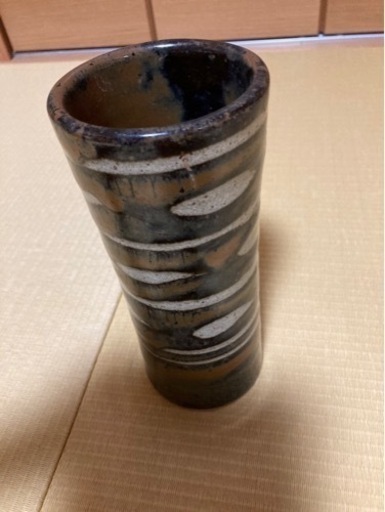 濱田晋作　益子焼き　陶器　花瓶