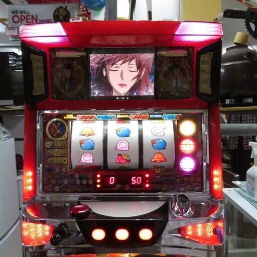 値下げ】パチスロ 実機 ルパン一族の秘宝 コイン不要機