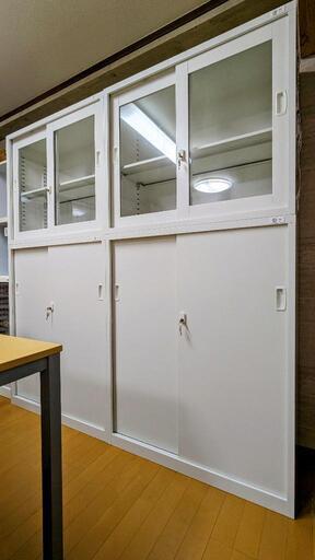 【美品】オフィスコム スチール書庫 上下セット