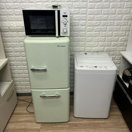ご成約済み冷蔵庫\u0026洗濯機分解洗浄済み✨✨電子レンジ　3点セット❗❗