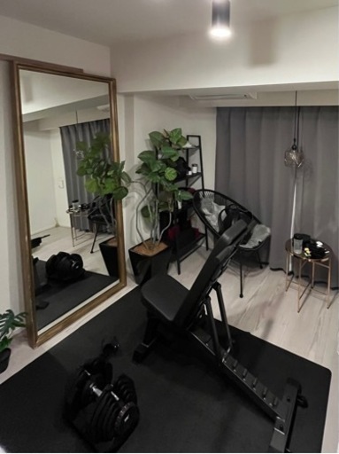 【値下げ】可変式ダンベル40kg×2個、アジャスタブルベンチ、マット