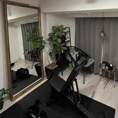 ダンベル40kg×2個、ベンチ、マット、筋膜ケアガン