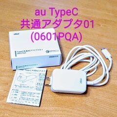 【成立終了】au TypeC 共通アダプタ01 (0601PQA...