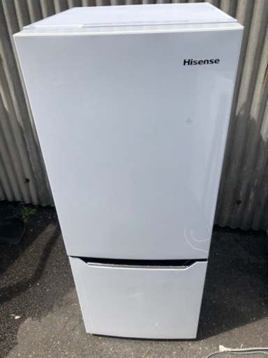 NO  236 福岡市内配送設置無料✨　ハイセンス 冷蔵庫 幅48cm 150L パールホワイト HR-D15C 2ドア 右開き 自動霜取り コンパクト