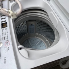🟧洗濯機88  Hisense  2021年製 5.5kg 大阪府内全域配達無料 設置動作確認込み 保管場所での引取は値引きします