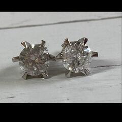 【ネット決済】#１粒#ダイヤピアス#２ct