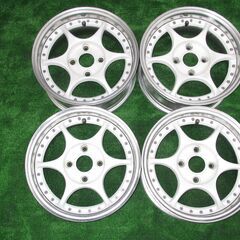 ★☆値下げ！ 希少！ ADVAN RACING ARSRR-15-1 7J 15インチ PCD114.3-4H 4穴 +19 4本セット Part2 S13 旧車☆★