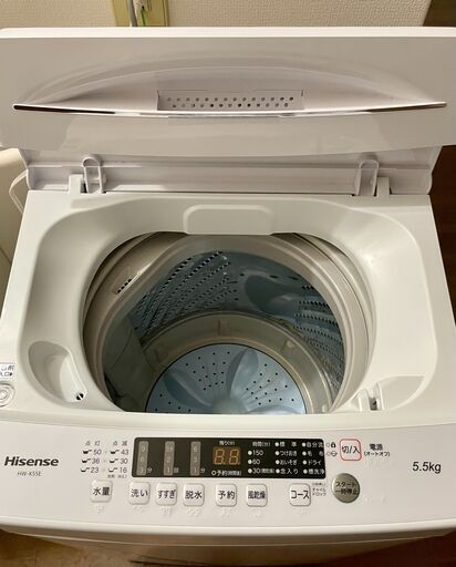 洗濯機　ハイセンス　HW-K55E　(白)　2023年製