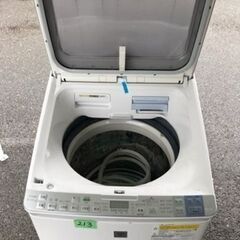 NO 213 🌈福岡市内配送設置無料✨🌈　シャープ SHARP 乾燥一体式洗濯機 （8.0kg） シルバー系 ES-GX850-S