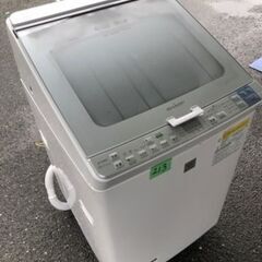 NO 213 🌈福岡市内配送設置無料✨🌈　シャープ SHARP 乾燥一体式洗濯機 （8.0kg） シルバー系 ES-GX850-S