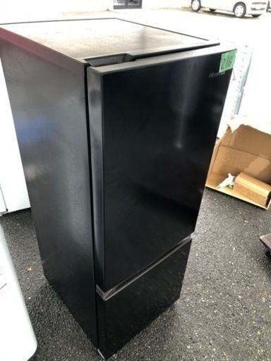 NO 216 福岡市内配送設置無料✨ 2022年　ハイセンス 冷蔵庫 幅48.1cm 162L ブラック HR-D15FB 2ドア 右開き 自動霜取り コンパクト