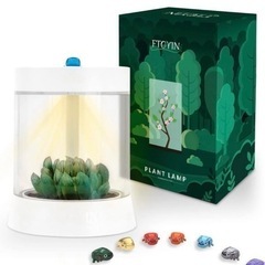 FTOYIN 多肉植物 快適なナイトライト グロウライト付き多肉植物の鉢