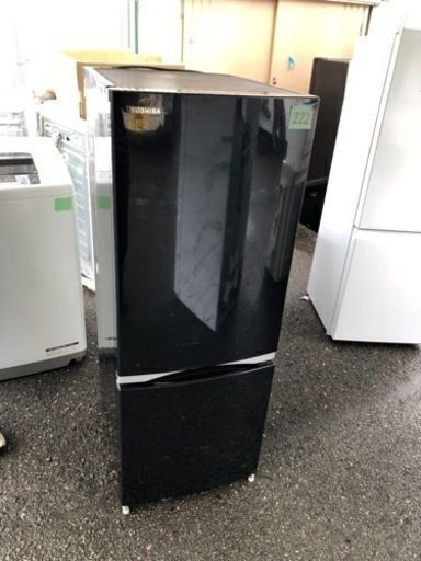 NO 222 福岡市内配送設置無料✨ GR-M15BS-K 冷蔵庫 BSシリーズ ピュアブラック [右開きタイプ /2ドア /153L]