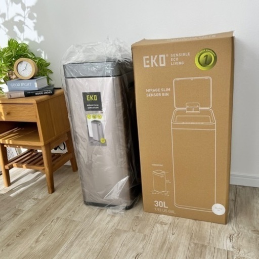 【商談中】【未使用】 EKO ミラージュ スリムセンサービン 30L ゴミ箱 EK9270R  MIRAGE SLIM SENSOR BIN イーケーオー