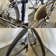 586(コ)□岐阜発　△ GIANT / ジャイアント / クロスバイク / 3×8段変速 / 色塗り / サドル破れあり / 走行確認 / 現状品　R6.6/4□