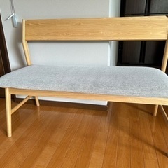ダイニングベンチ ウニコ unico SIGNE ベンチバックレスト アッシュ材