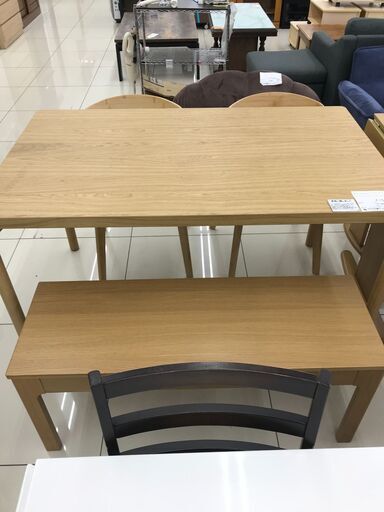 ★ジモティ割あり★ IKEA ダイニングテーブルセット ナチュラルベージュ H74.5×D78×W130 クリーニング済み HJ3613