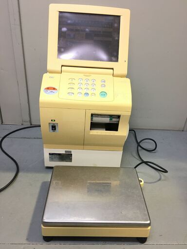 A1871　TEC　ラベルプリンター付　電子料金はかり　H-5000　電気抵抗線式　お肉屋さん　惣菜　量り売り