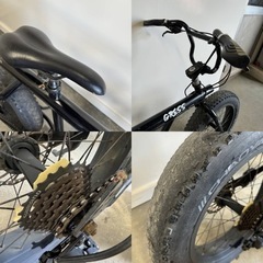 590(B)□岐阜発　△ GRESS / ファットバイク / 3×7段変速 / 後ハブにガタつきがあります / 走行不可 / 現状品　R6.6/3□