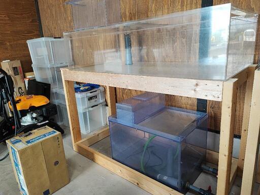 アクリル水槽 1200.600.300 中古セット