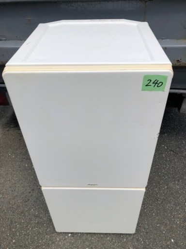 NO 240  福岡市内配送設置無料✨森田電工 MORITA DENKO 冷蔵庫（110L・右開き） ホワイト MR-F110MB-W