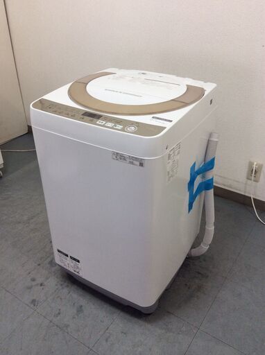 JT9092【SHARP/シャープ 7.0㎏洗濯機】2019年製 ES-KS70U 家電 洗濯 簡易乾燥付