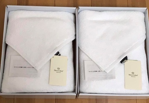 売り切れました【新品未開封品】高級タオル　Micro Cotton レギュラーバスタオルセット