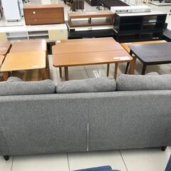 ★ジモティ割あり★  2人掛けソファ ダークグレー H90×D100×W152 クリーニング済み HJ3700 ☆ジモティ割あり☆ 3人掛けソファ グレー H90×D90×W200 クリーニング