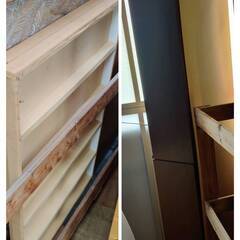 【愛品倶楽部柏店】 収納付きセミダブルベッド 「F:マルミツ(ニトリ) 」「M:シーリー モノグラム5000」