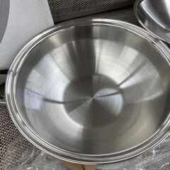 保管品 Tupperware Rainbow Cooker 両手鍋 28cm ウォック ステンレス