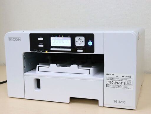 【ヤ取終了9/13】≪C120ジ≫通電OK RICOH/リコー ジェルジェットプリンター SG 3200 印刷枚数2,887枚 幅約41cm プリンター インク付 現状品