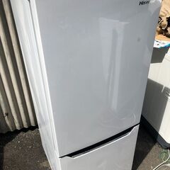 NO 236 🌈北九州市内配送設置無料✨🌈　ハイセンス 冷蔵庫 幅48cm 150L パールホワイト HR-D15C 2ドア 右開き 自動霜取り コンパクト