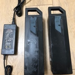 電動自転車バッテリー2つ