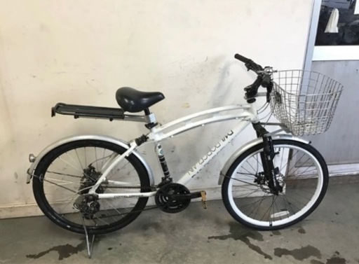 602□岐阜発/D14 PORCELAIN DOPPELGNGER /自転車/26インチ/ギア7×3/走行確認済/ギア確認済み/防犯有り/ディスクブレーキ/傷有り/R4.11/8