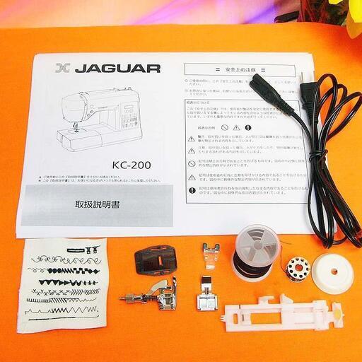 【◆軽くて使いやすい◆JAGUAR 家庭用コンパクトミシン】整備済み品 現品管理番号：s0702_01