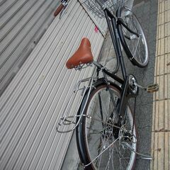 eirin[エイリン]26吋 ファッションタウンサイクル 外装6段/LEDオート/ブラック