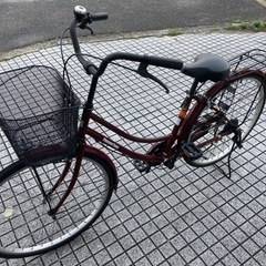 【26インチ自転車】変速なし　前後新品ブリヂストンタイヤ❗️チェーン、鍵、前カゴ新品❗️スペアキーあり　若林自転車　浜大津店　SALE中❗️
