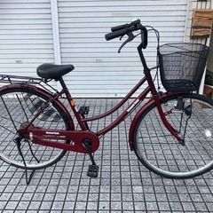 【26インチ自転車】変速なし　前後新品ブリヂストンタイヤ❗️チェーン、鍵、前カゴ新品❗️スペアキーあり　若林自転車　浜大津店　SALE中❗️