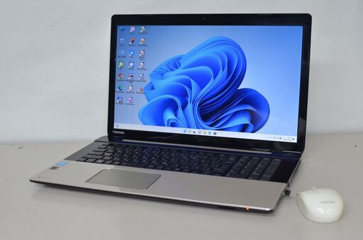 中古ノートパソコン 東芝 T67/41MGF Windows11+office 爆速新品SSD256GB core i3-4025U/メモリ8GB/17.3インチ/無線/webカメラ/DVDマルチ