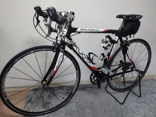 【フルカーボン】反響なければ本日で取下げます　クォータ KUOTA カルマ KHARMA 105 2008年モデル ロードバイク 2×10速 ブラックカーボンカラー