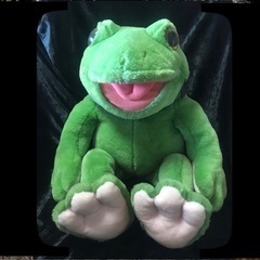 24Kpolarpuffポーラーパフ　プレイトーキン　パペットカエル　ぬいぐるみ 24Kpolarpuffポーラーパフ プレイトーキン パペットカエル ぬいぐるみ