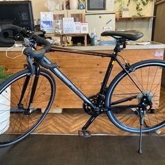 【PRECISION 6061 前後タイヤ・チューブ新品！】アルミフレーム　2×8速　700×28cロードバイク　マットブラック