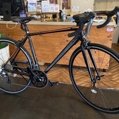 【PRECISION 6061 前後タイヤ・チューブ新品！】アルミフレーム　2×8速　700×28cロードバイク　マットブラック