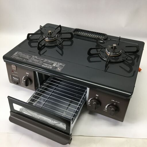 7/7終 Paloma パロマ 2023年製 LP用 ガステーブル IC-S37DX-2L 左強火 ガスコンロ スパーク確認済み 24g菊RH