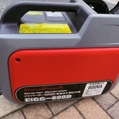 インバーター発電機(ガスボンベ2本使用)