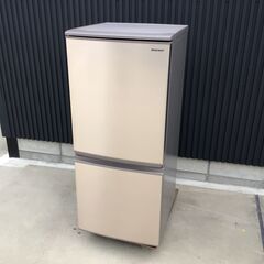 38 SHARP シャープ 137L 2ドア冷凍冷蔵庫 SJ-D14E-N ブロンズ 2019年製  